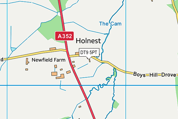 DT9 5PT map - OS VectorMap District (Ordnance Survey)