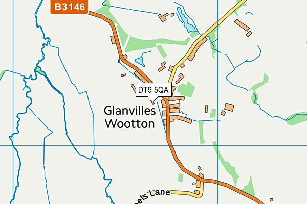 DT9 5QA map - OS VectorMap District (Ordnance Survey)