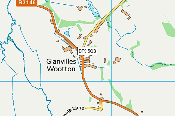 DT9 5QB map - OS VectorMap District (Ordnance Survey)