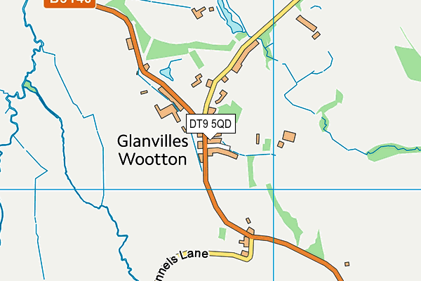 DT9 5QD map - OS VectorMap District (Ordnance Survey)