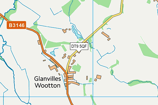 DT9 5QF map - OS VectorMap District (Ordnance Survey)