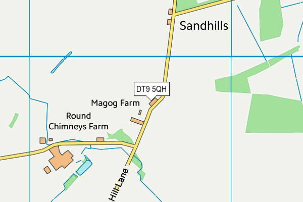 DT9 5QH map - OS VectorMap District (Ordnance Survey)