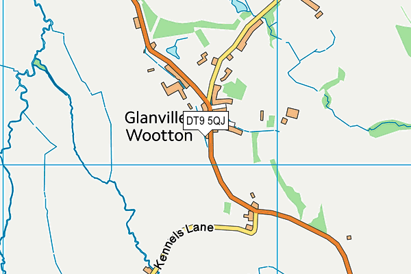 DT9 5QJ map - OS VectorMap District (Ordnance Survey)