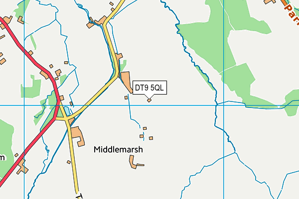DT9 5QL map - OS VectorMap District (Ordnance Survey)