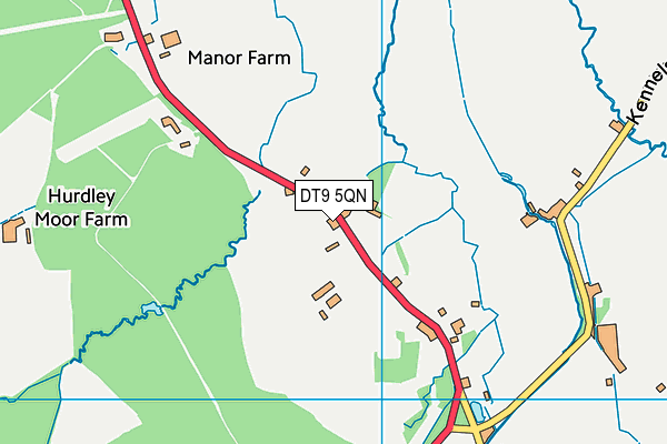 DT9 5QN map - OS VectorMap District (Ordnance Survey)