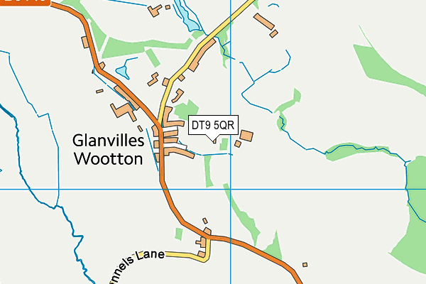 DT9 5QR map - OS VectorMap District (Ordnance Survey)