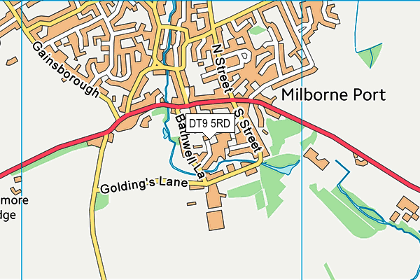 DT9 5RD map - OS VectorMap District (Ordnance Survey)