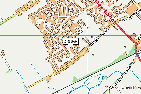 DT9 6AP map - OS VectorMap District (Ordnance Survey)