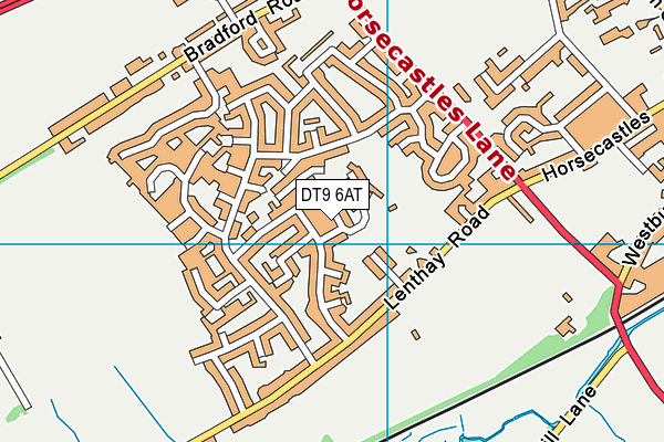 DT9 6AT map - OS VectorMap District (Ordnance Survey)