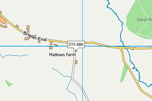 DT9 6BN map - OS VectorMap District (Ordnance Survey)