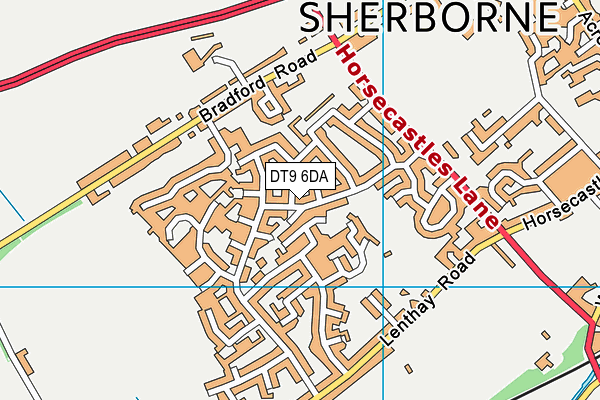 DT9 6DA map - OS VectorMap District (Ordnance Survey)