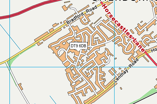 DT9 6DB map - OS VectorMap District (Ordnance Survey)