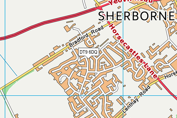 DT9 6DQ map - OS VectorMap District (Ordnance Survey)