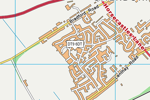 DT9 6DT map - OS VectorMap District (Ordnance Survey)