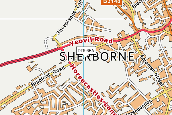 DT9 6EA map - OS VectorMap District (Ordnance Survey)