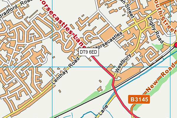 DT9 6ED map - OS VectorMap District (Ordnance Survey)