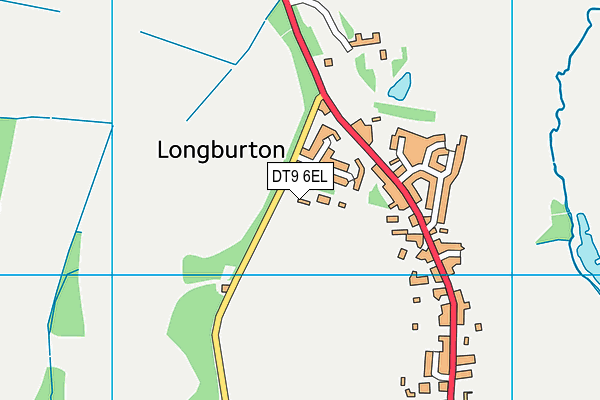 DT9 6EL map - OS VectorMap District (Ordnance Survey)