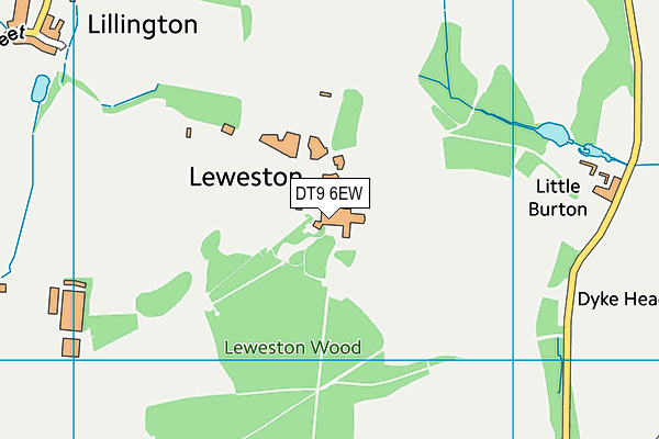 DT9 6EW map - OS VectorMap District (Ordnance Survey)