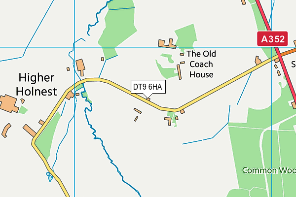 DT9 6HA map - OS VectorMap District (Ordnance Survey)