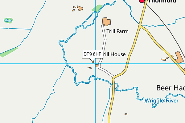 DT9 6HF map - OS VectorMap District (Ordnance Survey)