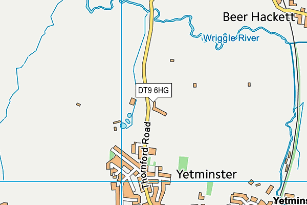 DT9 6HG map - OS VectorMap District (Ordnance Survey)