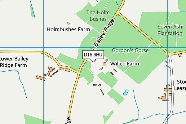 DT9 6HU map - OS VectorMap District (Ordnance Survey)