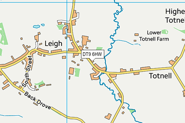 DT9 6HW map - OS VectorMap District (Ordnance Survey)