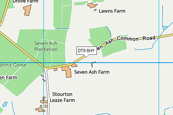 DT9 6HY map - OS VectorMap District (Ordnance Survey)