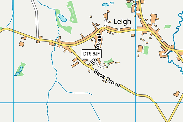 DT9 6JF map - OS VectorMap District (Ordnance Survey)