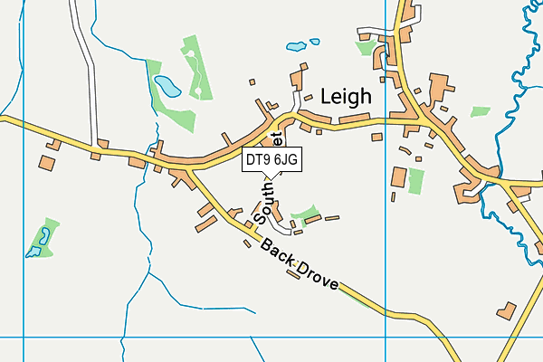 DT9 6JG map - OS VectorMap District (Ordnance Survey)