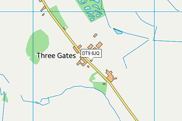 DT9 6JQ map - OS VectorMap District (Ordnance Survey)