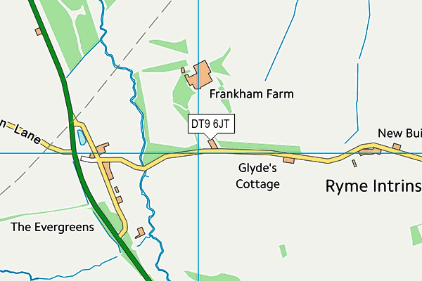 DT9 6JT map - OS VectorMap District (Ordnance Survey)