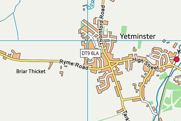 DT9 6LA map - OS VectorMap District (Ordnance Survey)