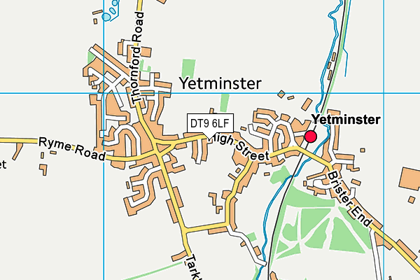 DT9 6LF map - OS VectorMap District (Ordnance Survey)