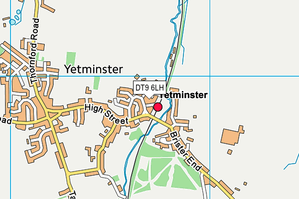 DT9 6LH map - OS VectorMap District (Ordnance Survey)