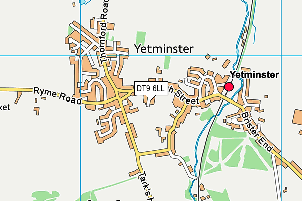 DT9 6LL map - OS VectorMap District (Ordnance Survey)