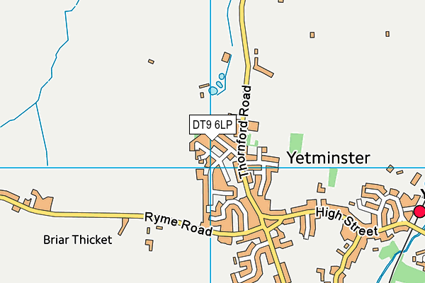 DT9 6LP map - OS VectorMap District (Ordnance Survey)