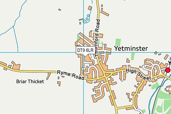 DT9 6LR map - OS VectorMap District (Ordnance Survey)