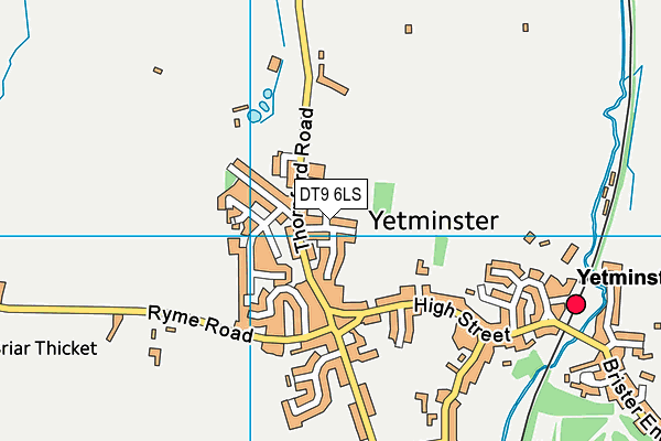 DT9 6LS map - OS VectorMap District (Ordnance Survey)