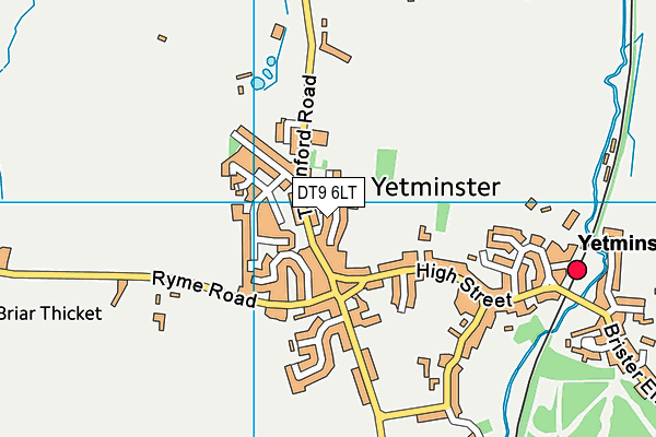 DT9 6LT map - OS VectorMap District (Ordnance Survey)