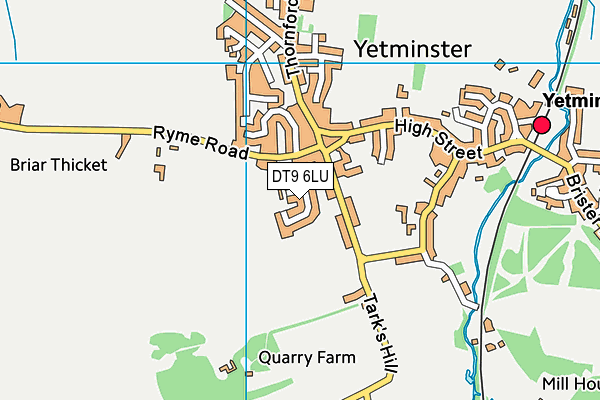 DT9 6LU map - OS VectorMap District (Ordnance Survey)