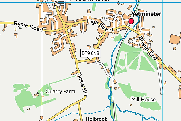 DT9 6NB map - OS VectorMap District (Ordnance Survey)