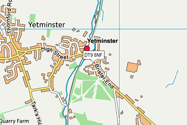 DT9 6NF map - OS VectorMap District (Ordnance Survey)
