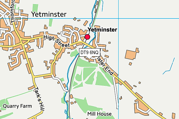 DT9 6NQ map - OS VectorMap District (Ordnance Survey)
