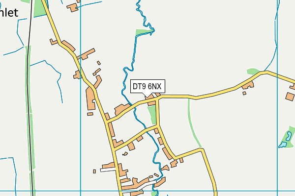DT9 6NX map - OS VectorMap District (Ordnance Survey)