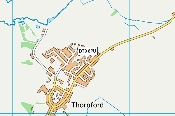 DT9 6PU map - OS VectorMap District (Ordnance Survey)