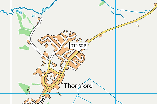 Thornford Playing Field map (DT9 6QB) - OS VectorMap District (Ordnance Survey)
