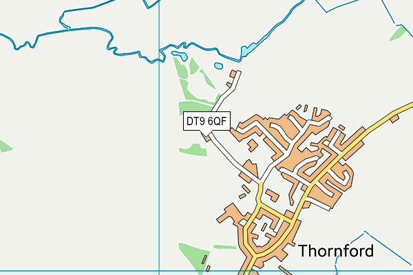 DT9 6QF map - OS VectorMap District (Ordnance Survey)
