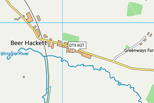 DT9 6QT map - OS VectorMap District (Ordnance Survey)