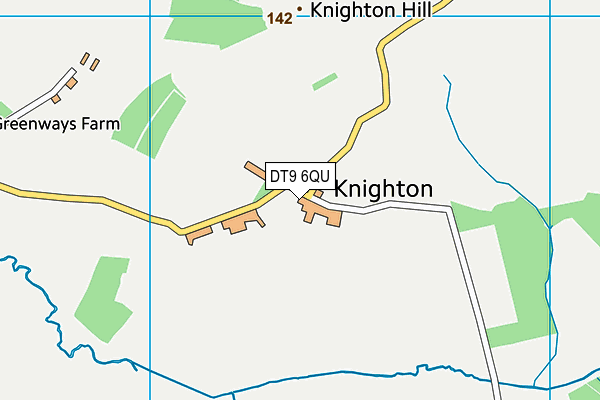 DT9 6QU map - OS VectorMap District (Ordnance Survey)